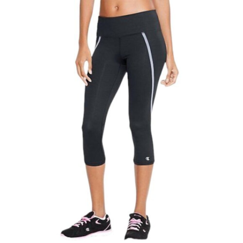 Champion Marathon Performax Black Capri Leggings Size Small EUC #5892